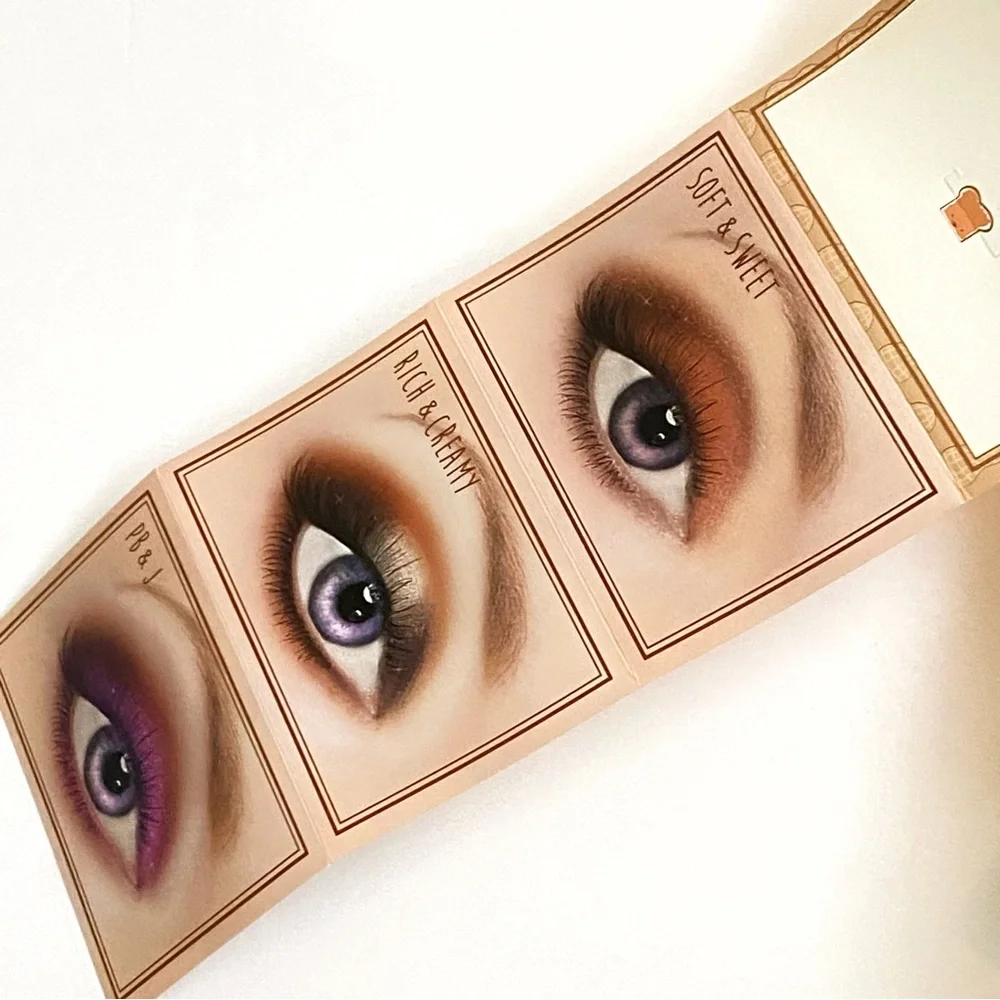 Too faced peanut butter & jelly eyeshadow palette eye color makeup brown coral